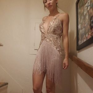 fashion nova speakeasy fringe dress
